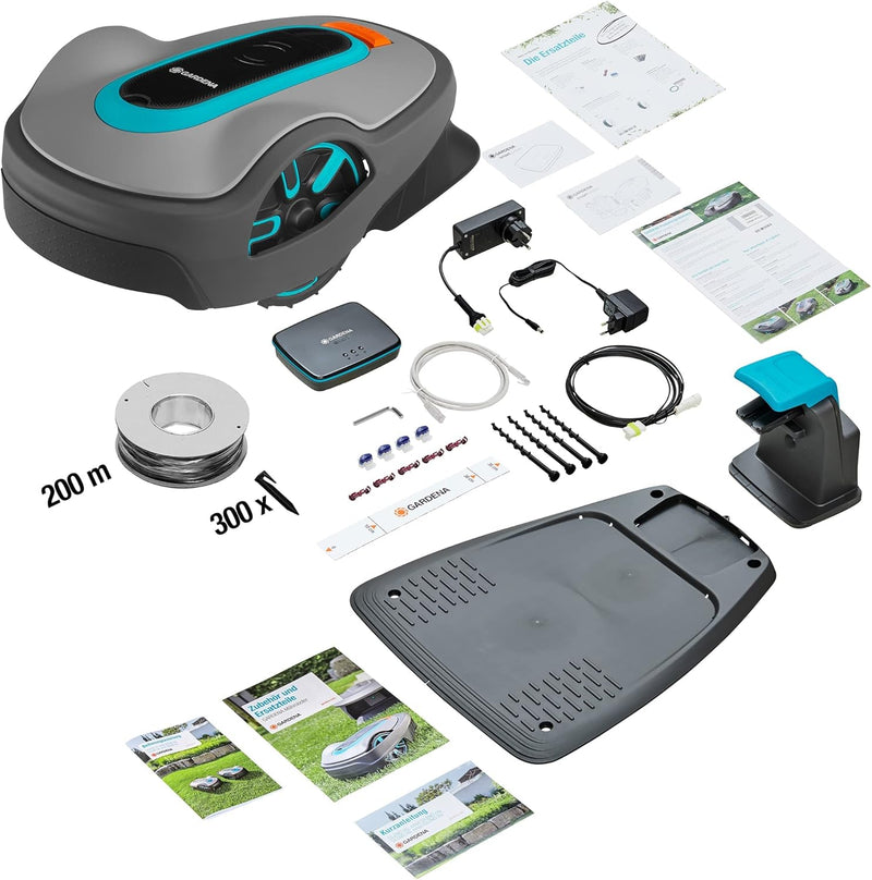 Gardena Mähroboter smart SILENO life 1000 m² Set: Innovative LONA AI-Technologie, Steuerung per App,