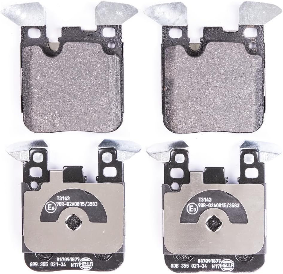 HELLA PAGID 8DB 355 021-341 Bremsbelagsatz - T3143 - Dicke/Stärke: 17mm - Bremssystem: Brembo - für