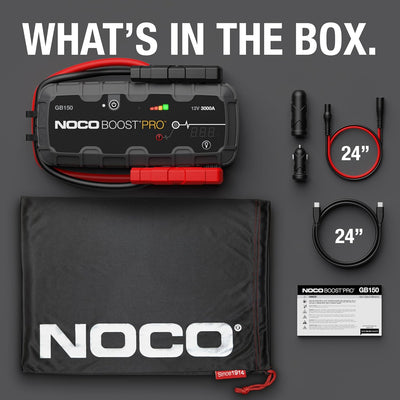 NOCO Boost Pro GB150, 3000A - 12V UltraSafe Starthilfe Powerbank, Auto Batterie , Tragbare USB Ladeg
