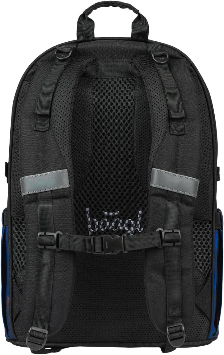 Baagl Schulrucksack Set Jungen 3 Teilig (Skateboard Rucksack, Mäppchen, Sporttasche), Schultasche ab