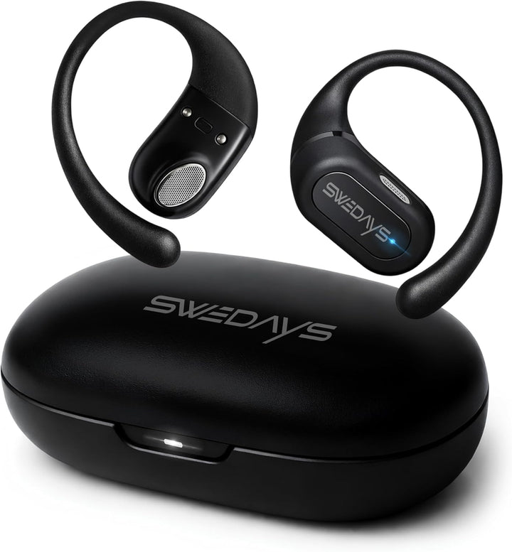 Open-Ear Kopfhörer – Bluetooth 5.4 Clip-On Ohrhörer mit Touch-Steuerung, ENC Geräuschreduzierung für
