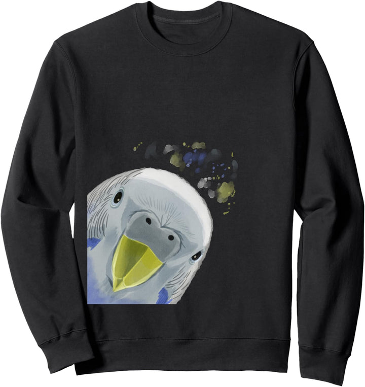 Neugieriger Vogel Papageie Wellensittich Sweatshirt