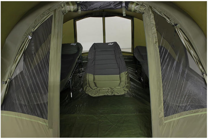 Lucx Leopard Bivvy Angelzelt Personen Karpfenzelt 2 bis 3 Mann Anglerzelt Carp Dome Fishing Tent 10.