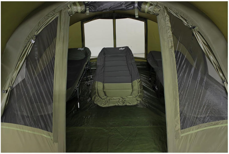 Lucx Leopard Bivvy Angelzelt Personen Karpfenzelt 2 bis 3 Mann Anglerzelt Carp Dome Fishing Tent 10.