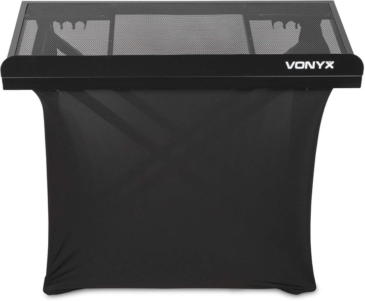 Vonyx DBE100 - Mobiler DJ Tisch, 1 Meter, Höhenverstellbarer Stehtisch, 20kg Belastbar, DJ Pult mit