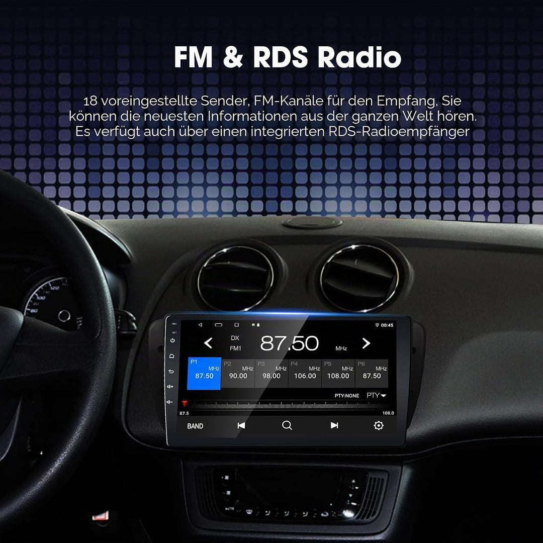 EZoneTronics Android 10.1 Autoradio Stereo 9 Zoll für Honda CR-V 2008-2011 Touchscreen-Headunit GPS-