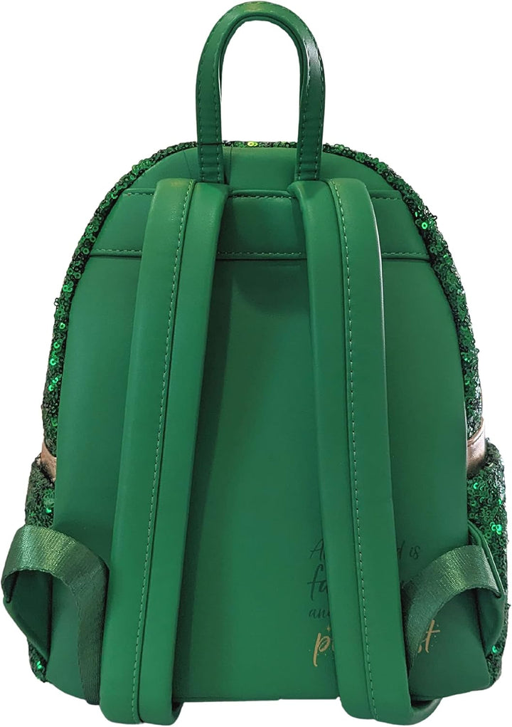 Loungefly Tinkerbell Mini-Schultertasche, mit Pailletten, Grün, Grün