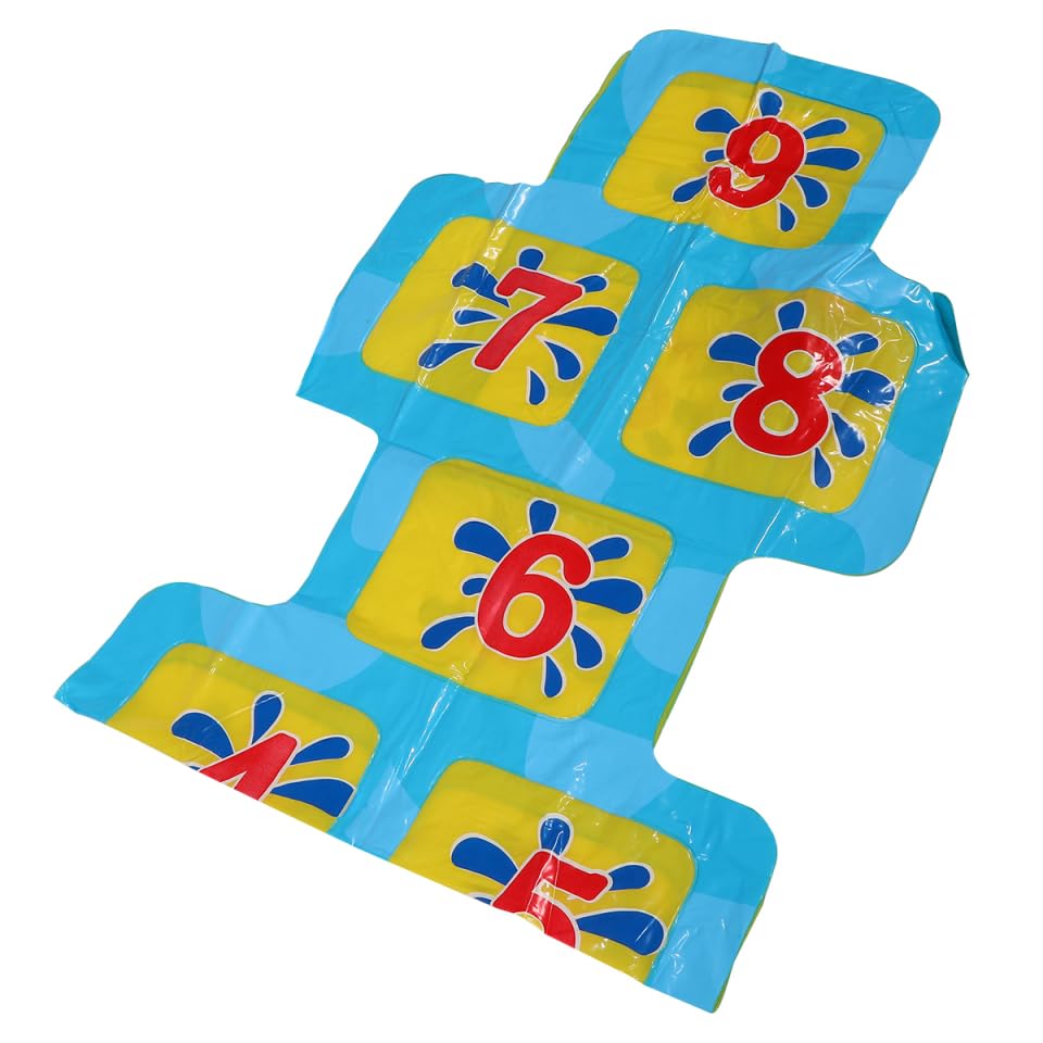 Aufblasbare Wassersprühmatte Für Kinder – Spielmatte Mit Zahlen 1-9 Zum Lernen Und Spielen Perfekt F
