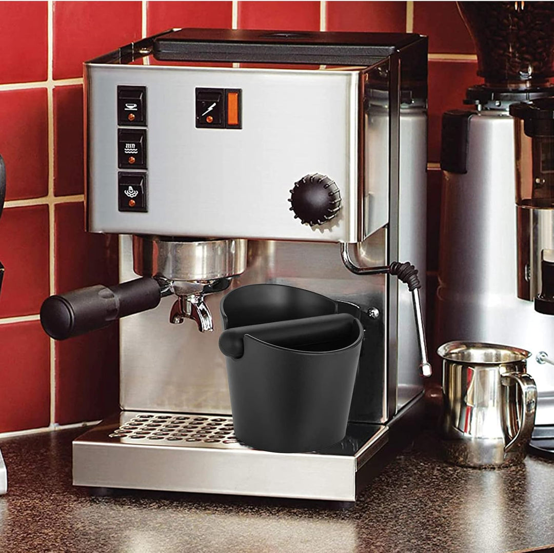 Espresso-Klopfbox, 12,2 cm, Kaffeeklopfbox, Espresso-Mülleimer für Kaffeesatz mit abnehmbarer Klopfs