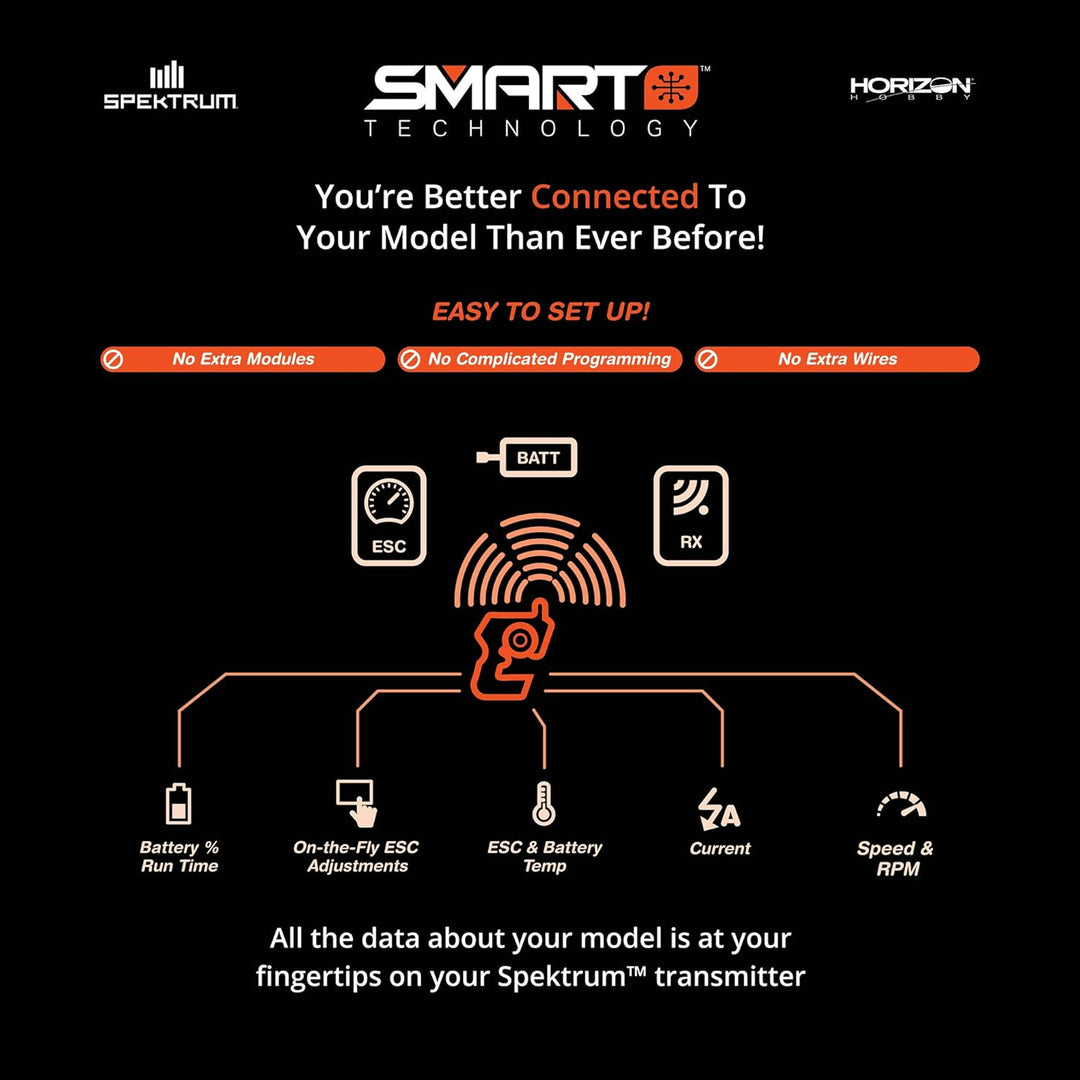 Spektrum 14.8V 5000mAh 4S 50C Smart Hardcase LiPo-Akku: IC5, SPMX50004S50H5