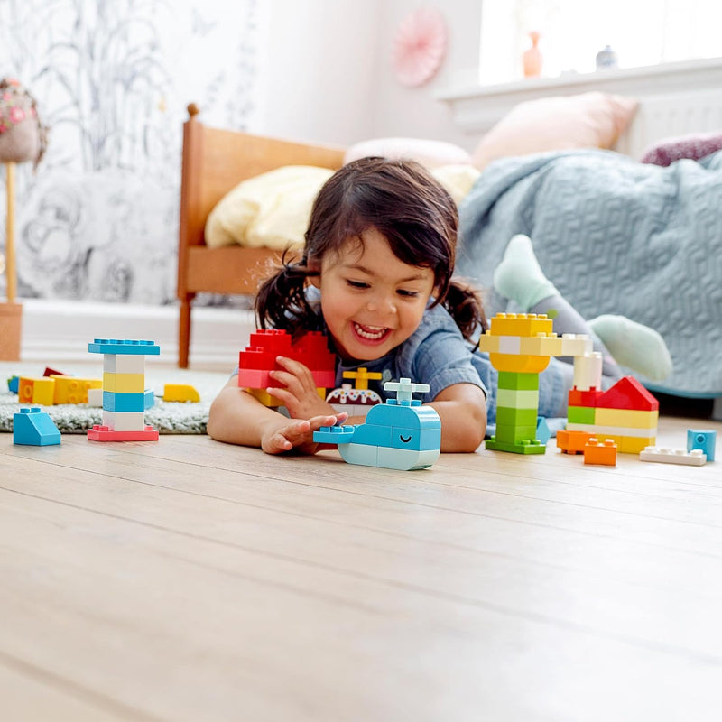 LEGO DUPLO Classic Mein erster Bauspass, Bausteine-Box, Konstruktionspielzeug, Lernspielzeug zur Ent