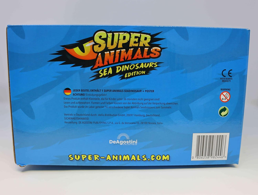 Generisch DeAgostini Super Animals Figur - Sea Dinosaurs Edition - Sammelfigur Sea Dino - 1 Display