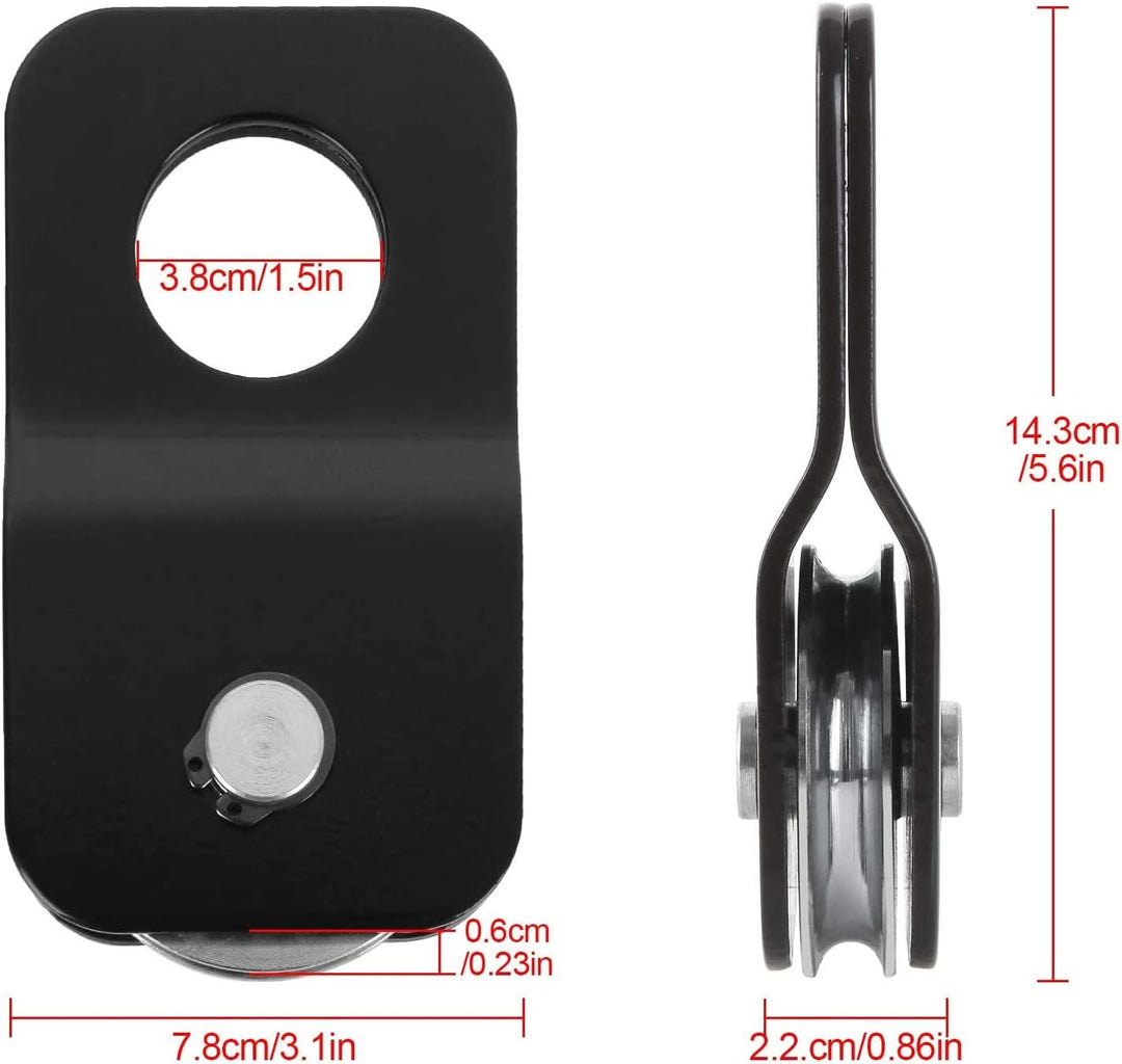 Snatch Block, Windenscheibe 4 Tonnen / 8800 Lb Kapazität Ersatz ATV UTV LKW Abschleppen Doppelwinden
