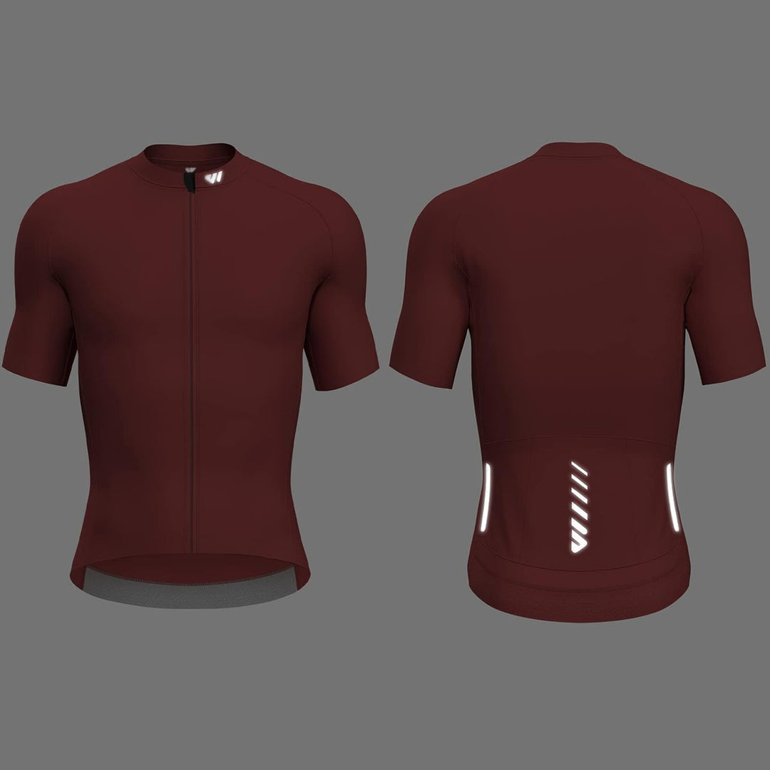 Lo.gas Radtrikot Herren Kurzarm, Rennrad Trikot Durchgehender Reissverschluss mit 3 Taschen M Kurzar