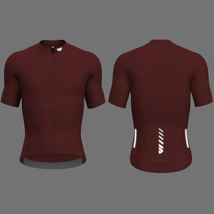 Lo.gas Radtrikot Herren Kurzarm, Rennrad Trikot Durchgehender Reissverschluss mit 3 Taschen M Kurzar