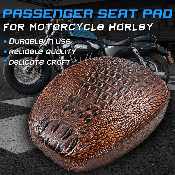 KATUR Motorrad Solo Sitzpolster schwarz hinten Fahrersitz Naht Kunstleder Sitzbezug Pad kompatibel m