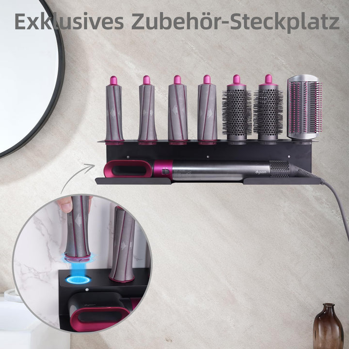 Dyson Airwrap Halterung, Aluminiumlegierung Dyson Organizer Ohne Bohren für Dyson Halterung，Dyson Ai