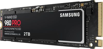 Samsung 980 PRO NVMe M.2 SSD, 2 TB, PCIe 4.0, 7.000 MB/s Lesen, 5.000 MB/s Schreiben, Interne SSD fü