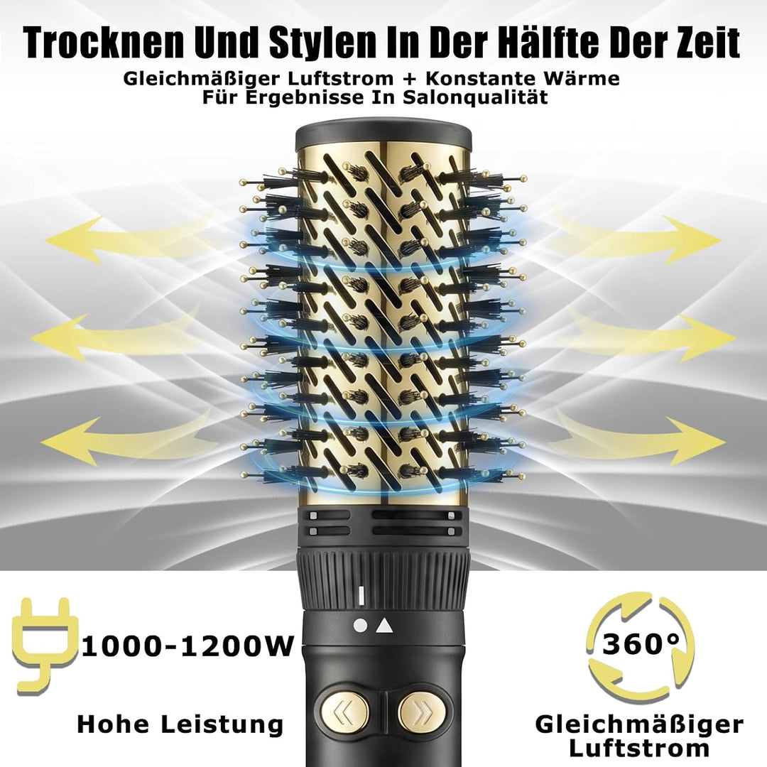 VGR 480 Rundbürste Profi 2 in 1 Föhnbürste Mit 32mm 50mm Für Salon, Schwarz | Rundbürstenföhn Mit Au