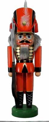 Rudolphs Schatzkiste Nussknacker Soldat rot BxHxT 12x38x11,5cm NEU Weihnachten Seiffen Nutcracker Nü