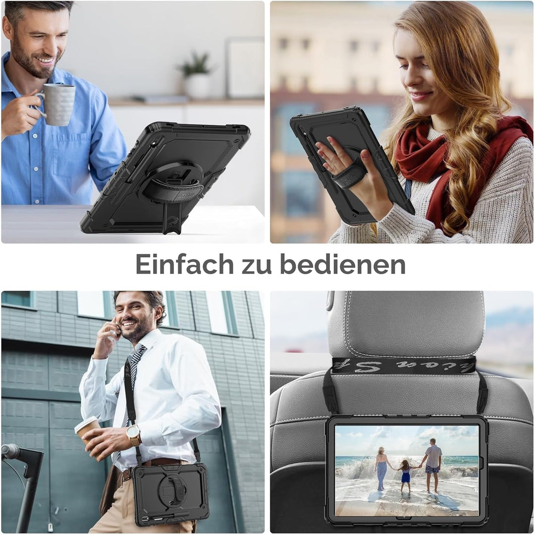SEYMAC Hülle für Samsung Galaxy Tab S7 FE 2021/S8 Plus 2022/S7 Plus 2020 12,4 Zoll, Stossfest Hülle