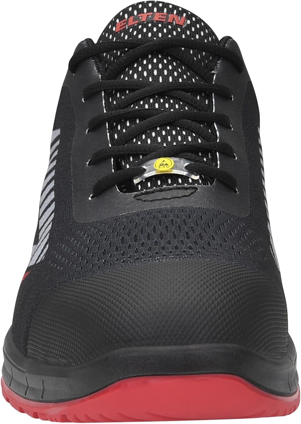 ELTEN Sicherheitsschuhe Larkin XXSports Black-Grey Low ESD S1P, Damen und Herren, Textil, Stahlkappe