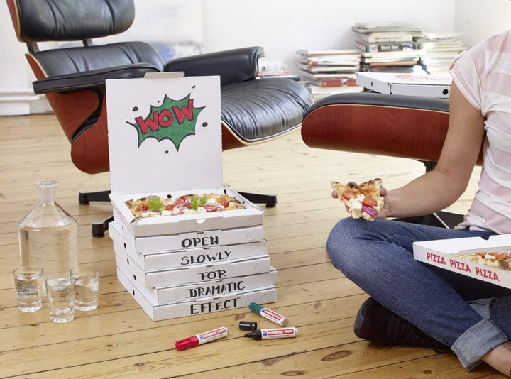 edding 500 Permanentmarker - mehrfarbig - 10 Stifte - Keil-Spitze 2-7 mm - wasserfest, schnell-trock