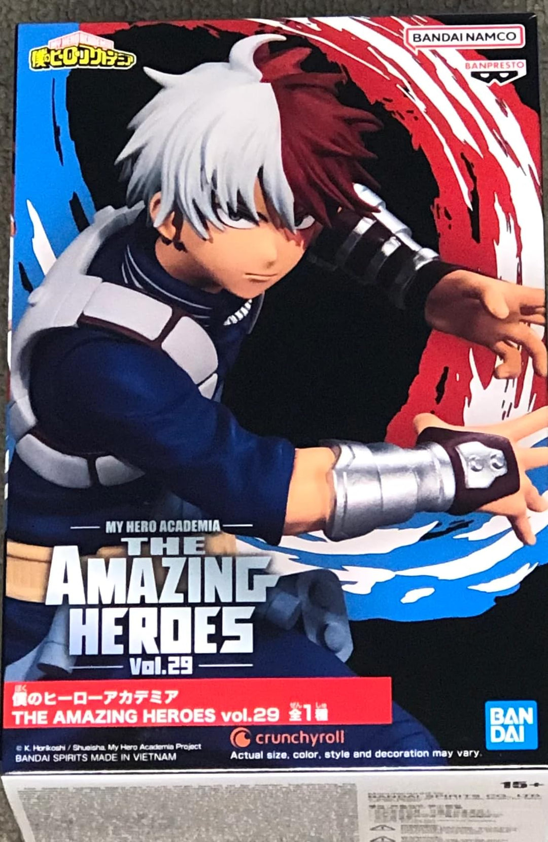 Banpresto My Hero Academia - Shoto Todoroki - Figurine The Amazing Heroes 15cm