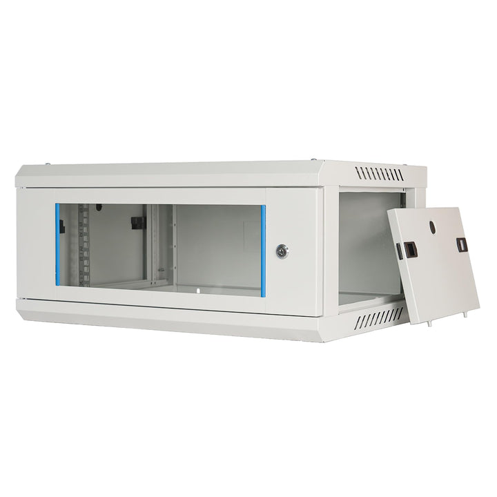 Koscom Connect Netzwerkschrank 4 HE I Serverschrank 19 Zoll I Wandmontage 600 x 450 x 280 mm I voll