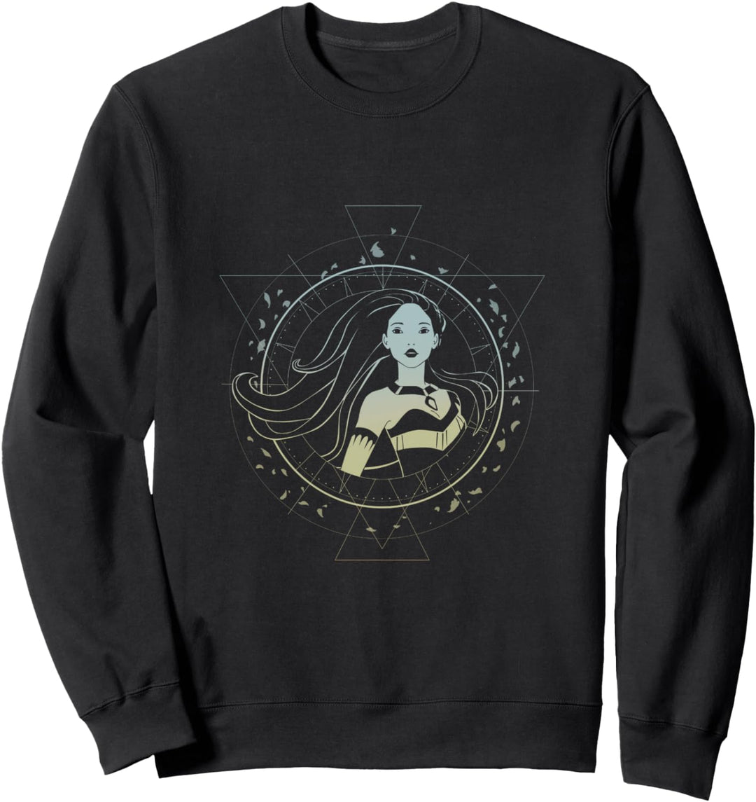 Disney Pocahontas Boho Geo Ombre Compass Sweatshirt