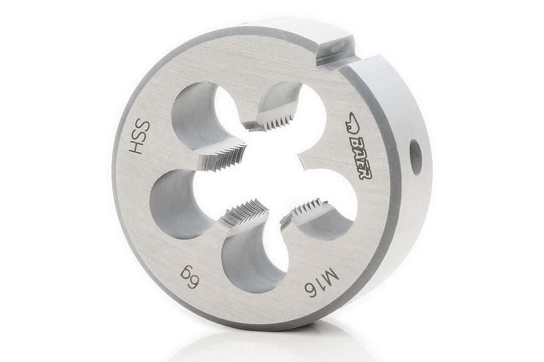 BAER Gewindeschneider M2 HSS Schneideisen - M 2 x 0,4 - Gewindeschneideisen Linksgewinde metrisch Re