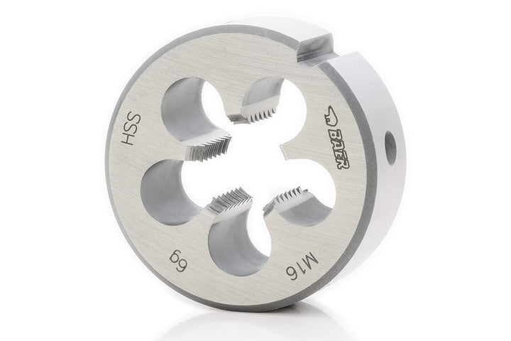 BAER Gewindeschneider M2 HSS Schneideisen - M 2 x 0,4 - Gewindeschneideisen Linksgewinde metrisch Re