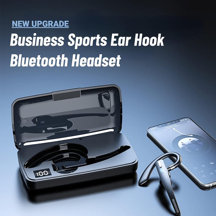Cuifati YYK-525 Business -Headset, sehr leichtes Ohrbügel-Design, mit 500-mA-Ladeetui, für Geräte mi