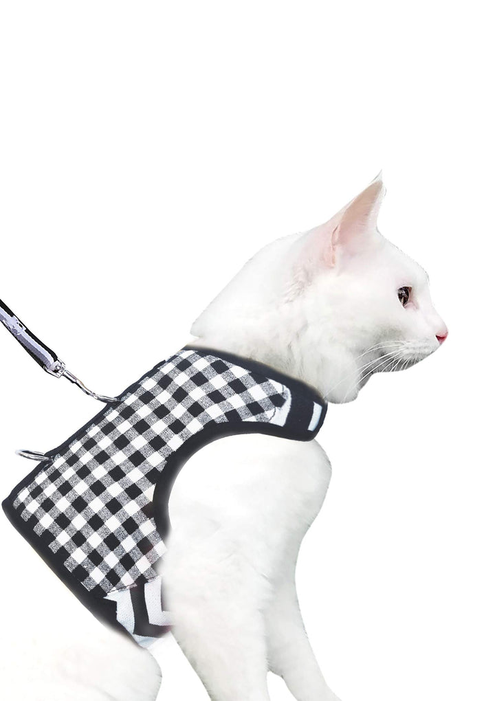 Yizhi Miaow Katzengeschirr und Leine zum Spazierengehen, ausbruchsicher, verstellbares Katzengeschir