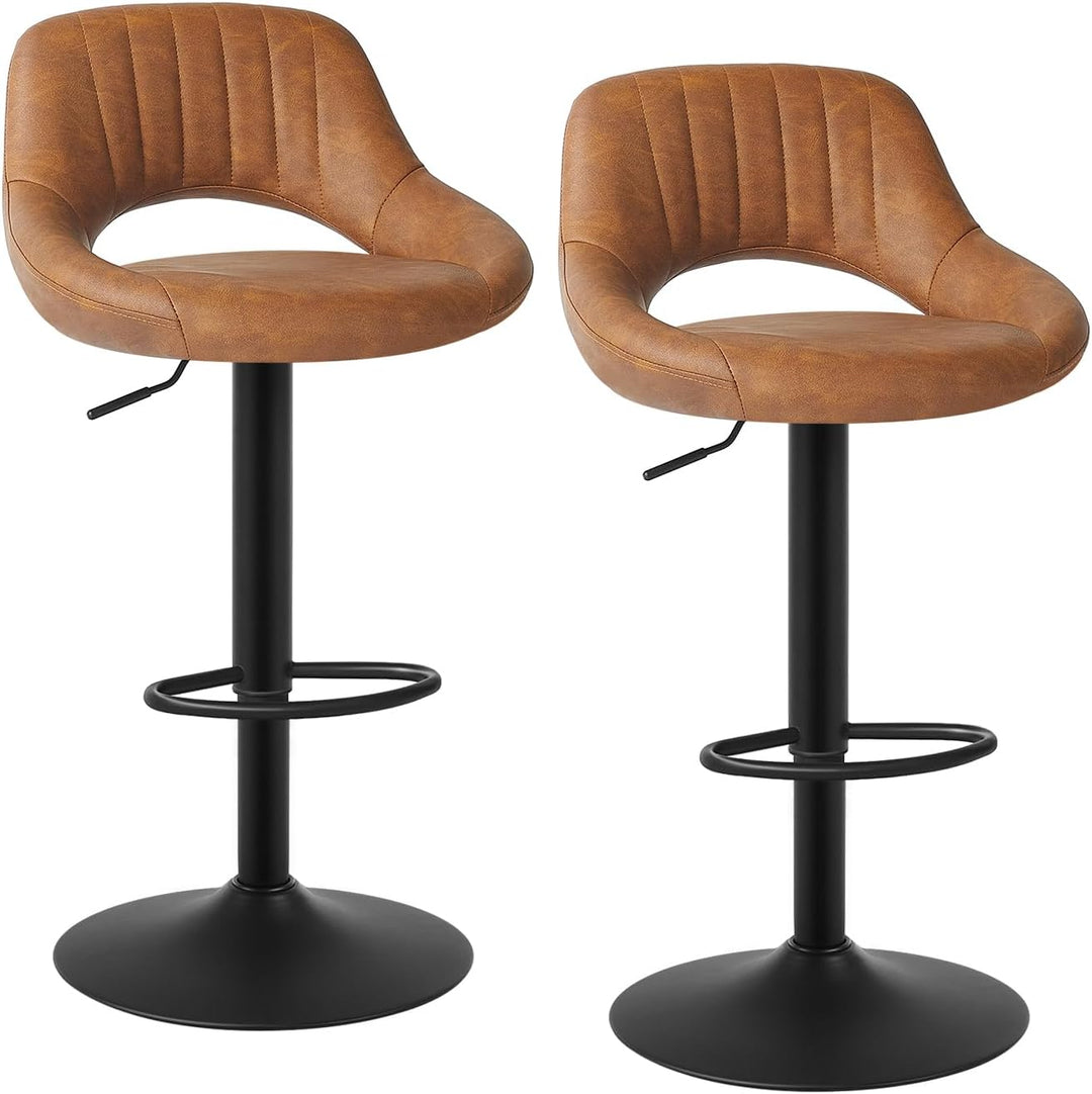 EUGAD 0667BY-2 2X Barhocker Designer Hocker Tresenhocker Bistrohocker 360° drehbar stufenlos höhenve