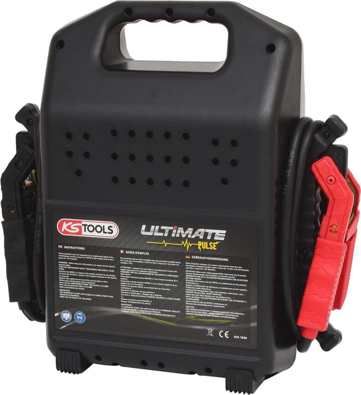 KS Tools 550.1830 12 V Kondensator-Booster - Mobiles Starthilfegerät 720 A