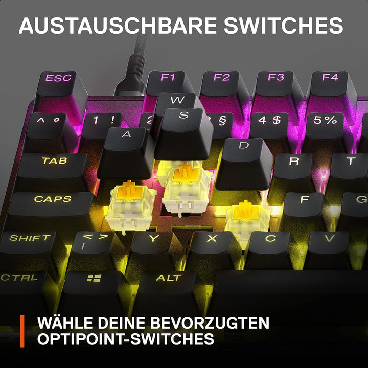 SteelSeries Apex 9 TKL - Mechanische Gaming-Tastatur - Optische Switches - 2-Punkt-Betätigung - Espo
