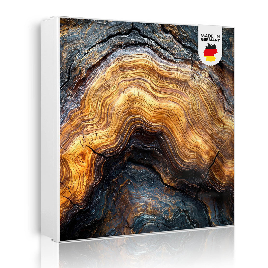 banjado Grosser Schlüsselkasten Glas - Schlüsselbox 30x30cm mit 50 Haken - Schlüsselkasten modern fü