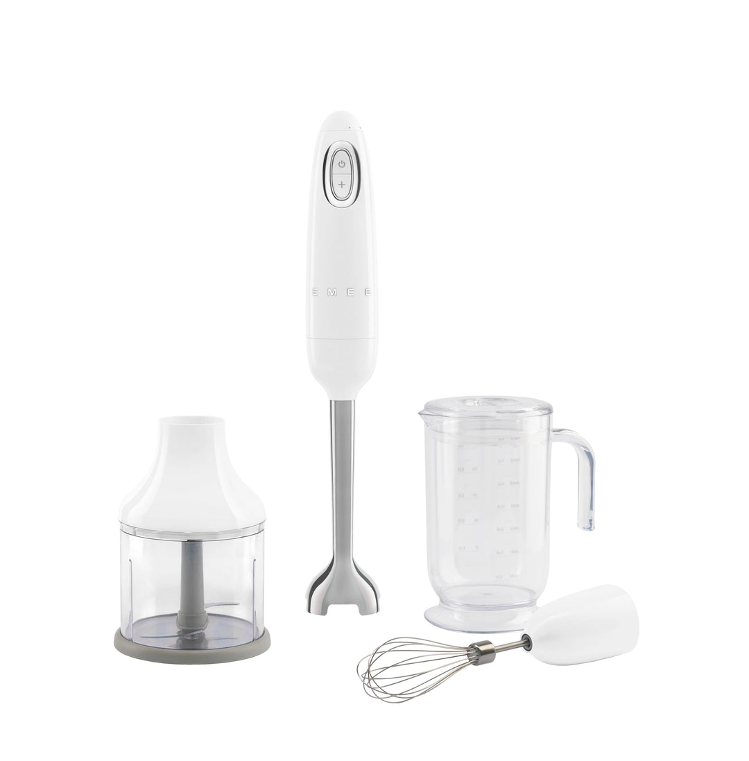 Smeg, Stabmixer HBF03WHEU, Turbo-Funktion und Flowblend-Schneidesystem, mit Rutschfestem Griff, Inte