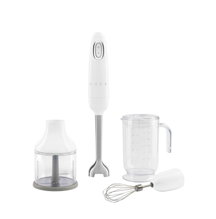 Smeg, Stabmixer HBF03WHEU, Turbo-Funktion und Flowblend-Schneidesystem, mit Rutschfestem Griff, Inte