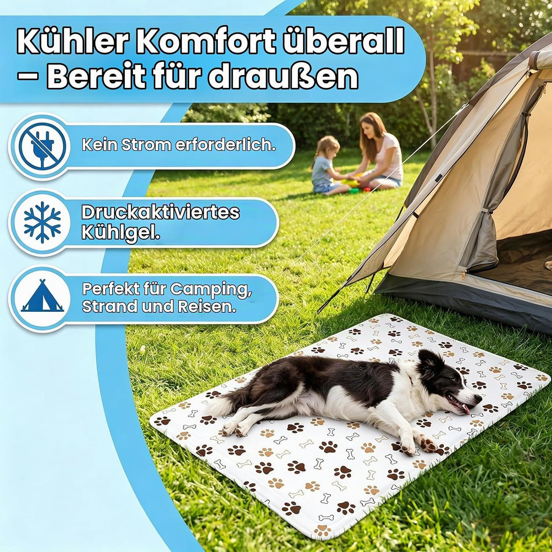 Kühlmatte für Hunde und Katzen, Selbstkühlende Hundematte mit Ungiftigem Gel, kühle Unterlage für Ha