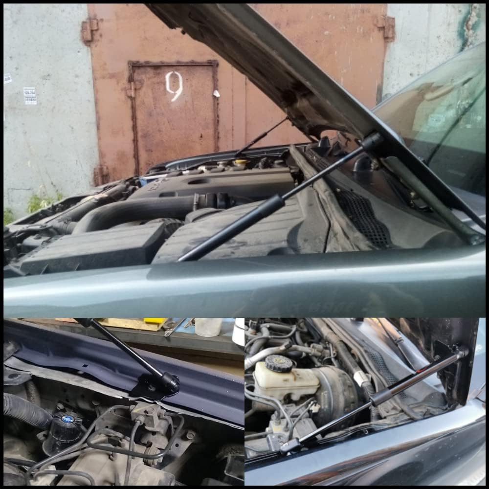 JINGLINGKJ Haubenstreben für 2005-2018 Navara D40 Vordere Motorhauben Gasdämpfer Hebestützen Modifiz