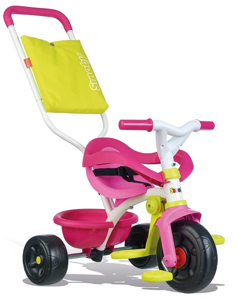 Smoby - Be Fun Komfort Dreirad (rosa) – für Babys und Kinder ab 10 Monaten - verstellbares Kinderdre