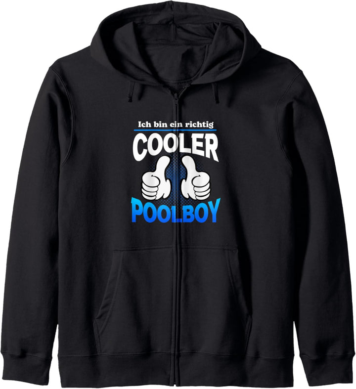 Ich Bin Ein Richtig Cooler Poolboy Bademeister Schwimmer Kapuzenjacke