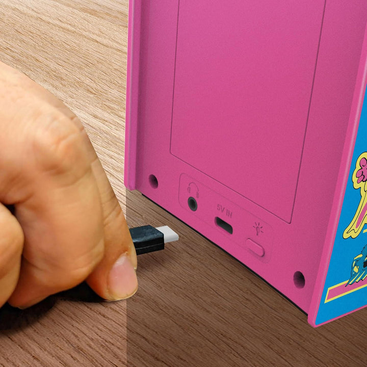 Micro Player PRO Ms. Pac-Man Retrogaming-Spiel 7 cm hochauflösender Bildschirm