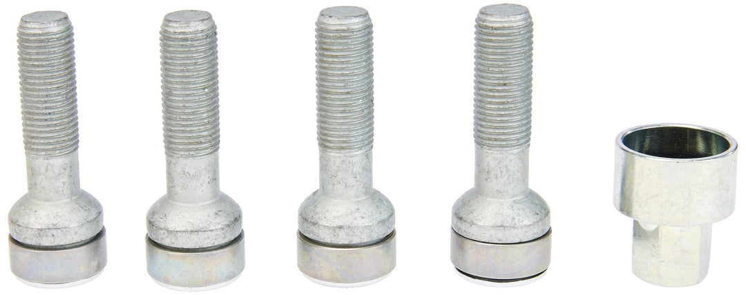 28017SL Radsicherungsbolzen SL (Ultra High Security) M14x1.5, Kugelsitz R14, Schaftlänge 45,0 mm, Ge