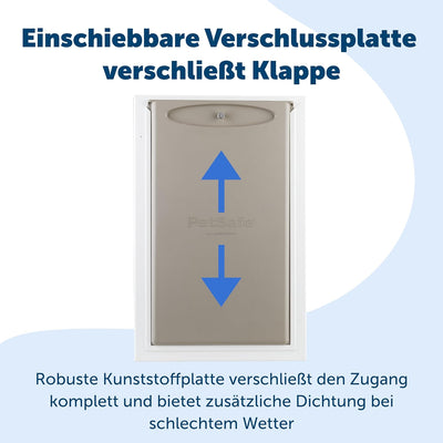 PetSafe Aluminium-Haustiertür für extremes Wetter, Mit zusätzlicher Isolierung, Für Haustiere bis 10