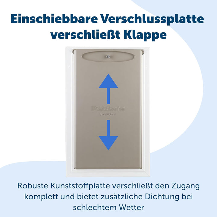 PetSafe Aluminium-Haustiertür für extremes Wetter, Mit zusätzlicher Isolierung, Für Haustiere bis 10