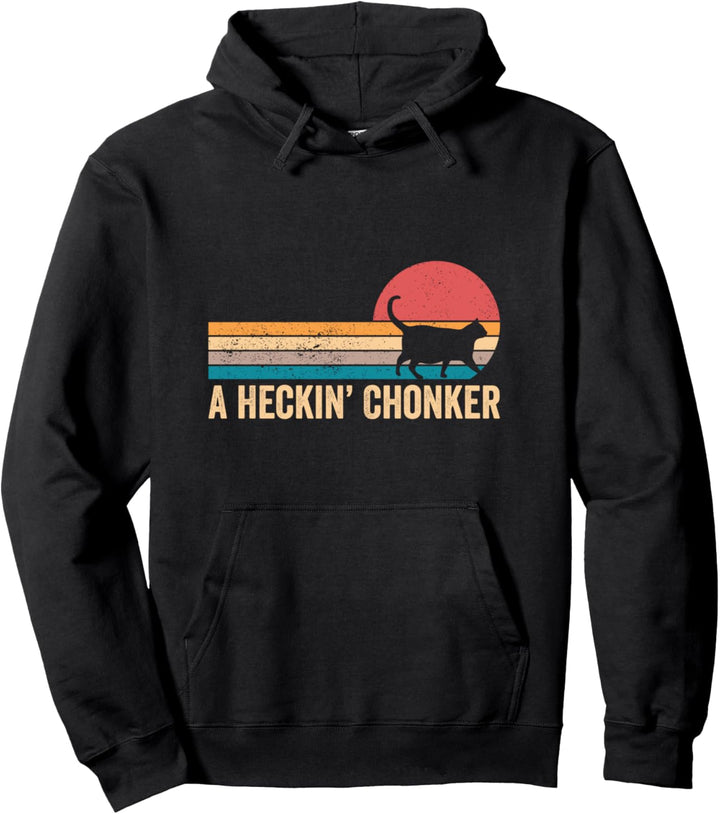 Chonk Meme Katze Ein Heckin' Chonker Retro Pullover Hoodie