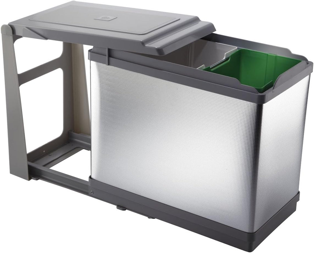 ELLETIPI Tower pal605/1All.Mülleimer Mülltrennung herausziehbarer Automatische für Base, Kunststoff